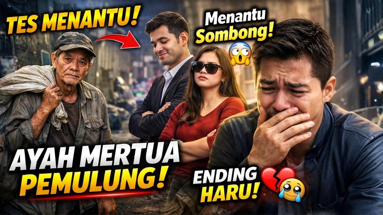 AYAH MERTUA MENYAMAR JADI PEMULUNG‼️ Menantu Sombong Langsung Malu & Nangis 😱‼️