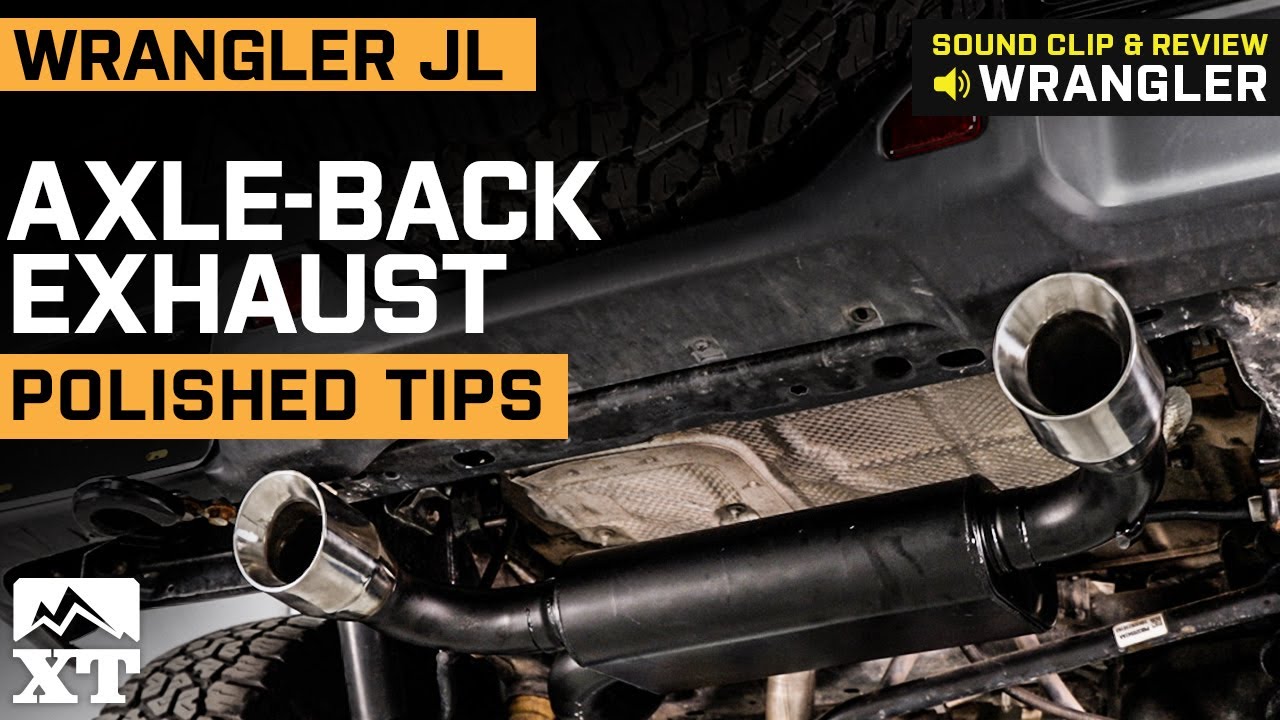 Jeep Wrangler JL AxleBack Exhaust with Polished Tips Review & Sound
