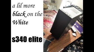 NZXT s340 elite carbon fiber wrap # Mod # We need a lil more black on the matte white