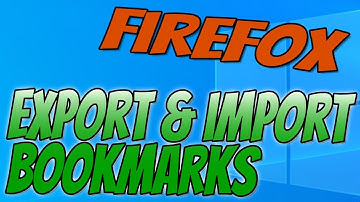 How To Export & Import Your Bookmarks In Firefox Tutorial | Move Your Bookmarks To A Different PC