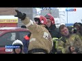 Сибиряк подогнал автобус к зданию и спас людей из горящего ТЦ