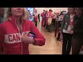 Kim Cattrall visits Canada Olympic House