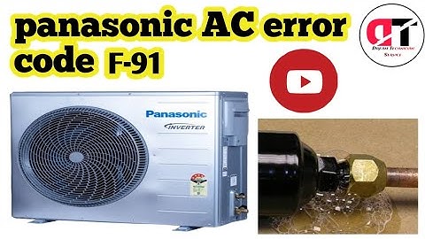 How To Panasonic Inverter Ac Error Code F-91 poblem
