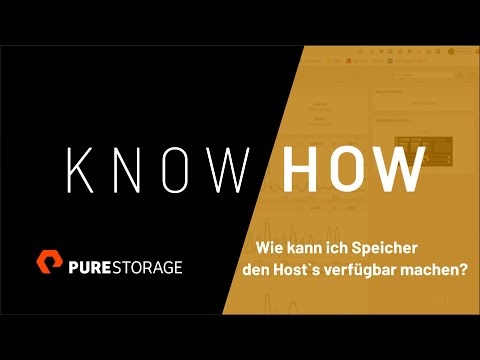 Pure Storage – Wie kann ich Speicher den Host`s verfügbar machen?