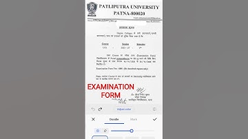 UG SESSION 2023-27 5TH SEMESTER EXAMINATION FORM FILLUP DATE RELEASED BY PATLIPUTRA UNIVERSITY. #ug