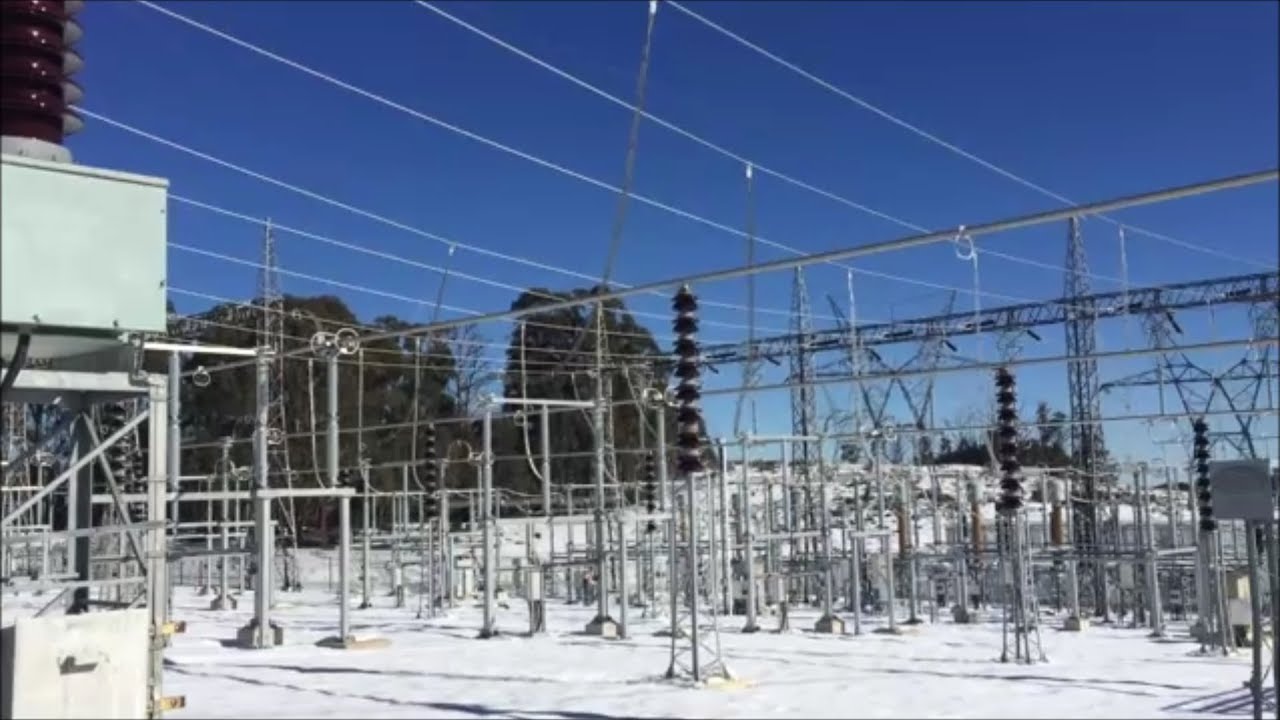 Snowy Mountains Electricity Cabramurra Switching Station In The Snow Snowy Mountains Electricity Cabramurra Switching Station In The Snow