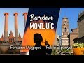 Barcelone une journe  montjuc en famille  poble espanyol  fontaine magique