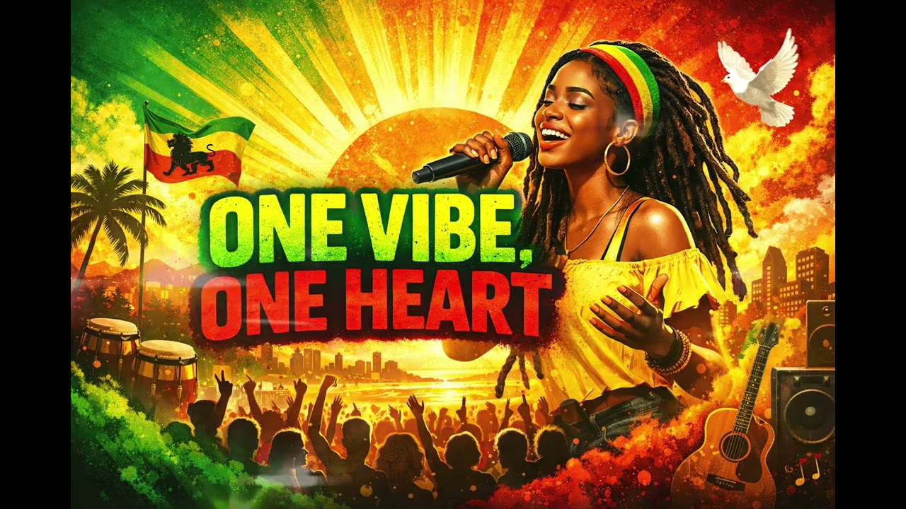 One Vibe, One Heart 🌍 | Uplifting Reggae Unity Song | Positive Roots Vibes