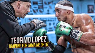 Teofimo Lopez training for Jamaine Ortiz