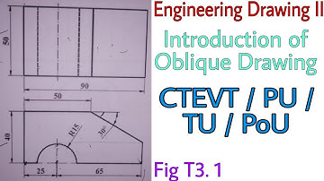 Oblique Drawing | Lecture:1 | Engineering Drawing II | Prashant YT | CTEVT | 2nd Sem | Civil Eng |