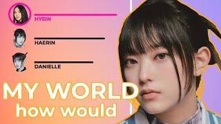 How would NEWJEANS sing 'My World' (by ILLIT) - (Line Distribution + Color Coded Lyrics)