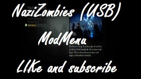 WaW (usb) Mod menu LIke And subscribe