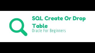 SQL CREATE OR DROP TABLE ~~ LESSON 5