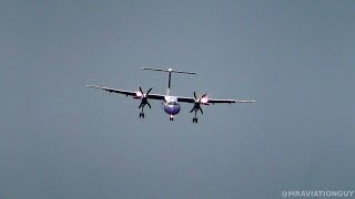 Impressive Crosswind Landing of Flybe Dash 8-Q400 at Manchester Airport (MAN/EGCC) screenshot 5