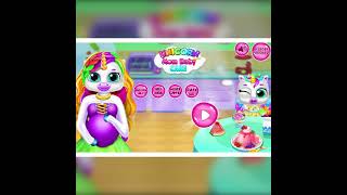 Unicorn Mom and Baby Care Game || Ad 1200x1200 screenshot 2