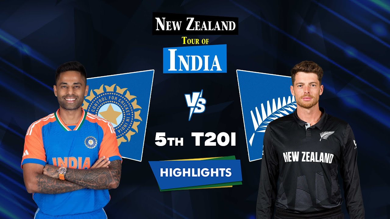 Highlights: 5th T20I, India vs New Zealand | 5th T20I, IND VS NZ - YouTube