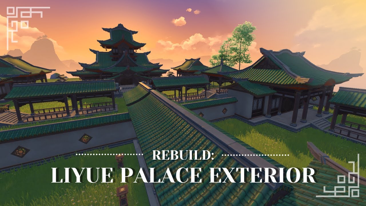 Teapot Time with Errol Liyue Palace Exterior Build [Genshin Impact