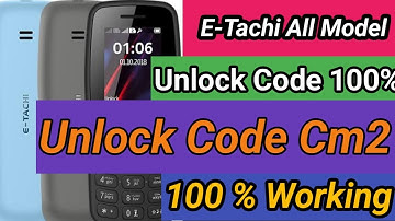 All E Tachi mobile Lock reset setting  |  All Model Cpu 6531E Reset Cm2