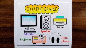 How To Draw Output Device For Computer / Output Device Drawing / Computer Output Device Drawing