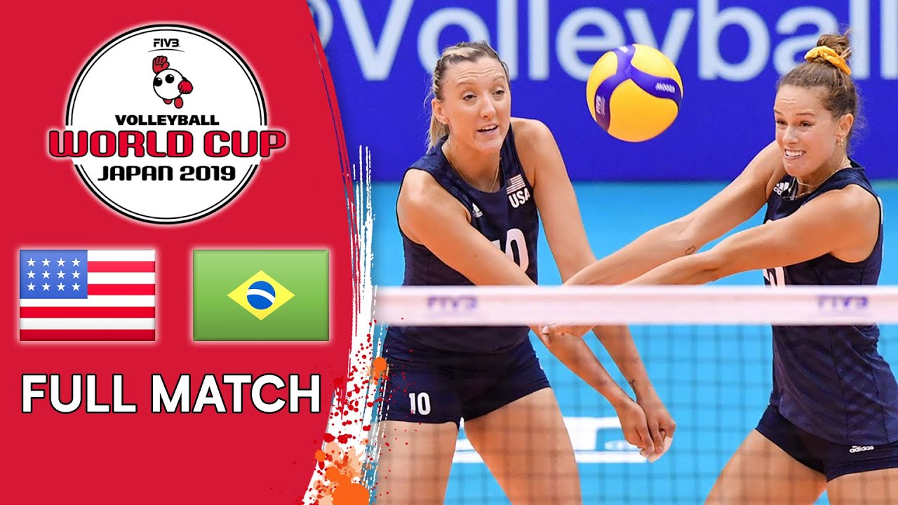 USA 🆚 Brazil - Full Match Womens Volleyball World Cup 2019