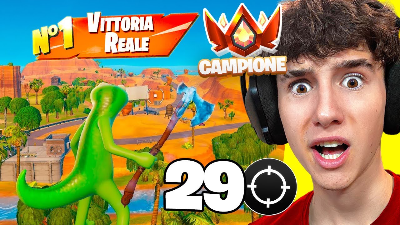 Vittoria ASSURDA per arrivare in RANK CAMPIONE!! Fortnite ITA