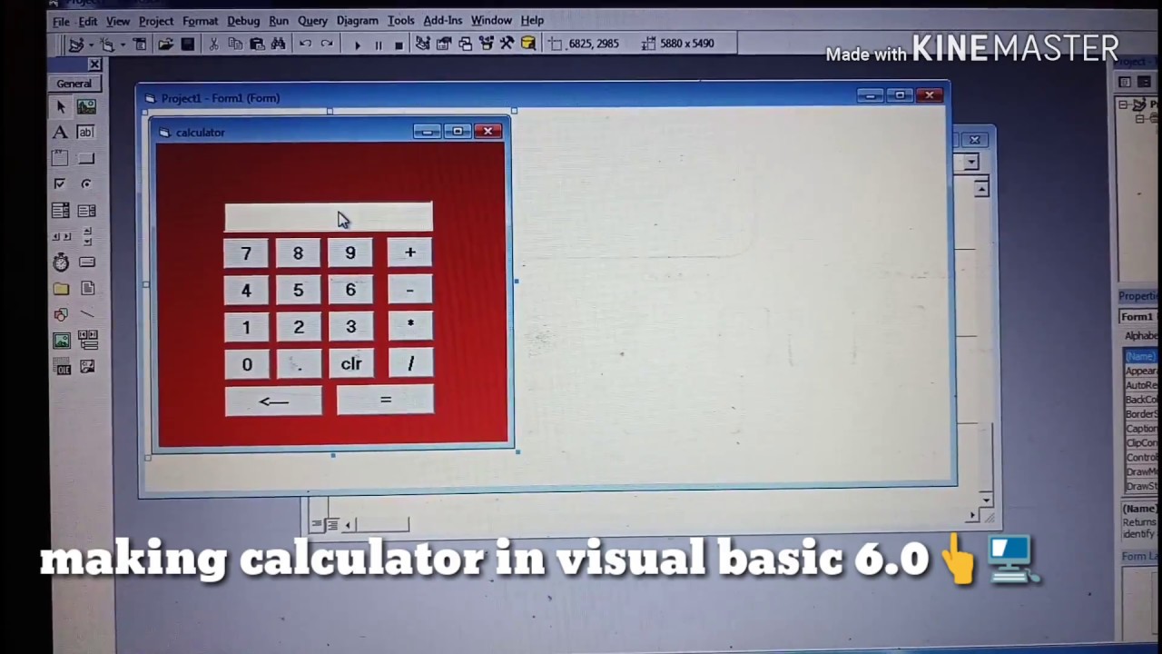 calculator in visual basic 6.0😵 - YouTube