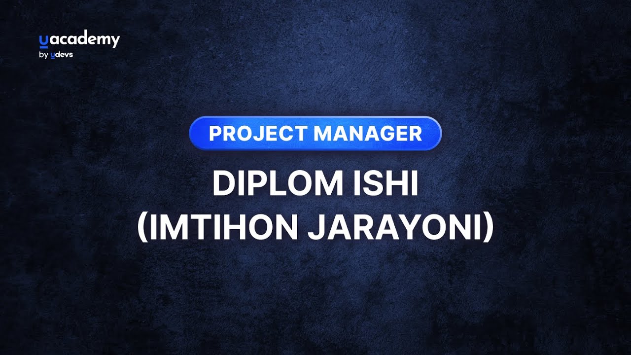 Project Manager kursi imtihoni