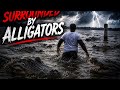 PAPA E SWIMS IN A GATOR INFESTED LAKE SHOCKING 