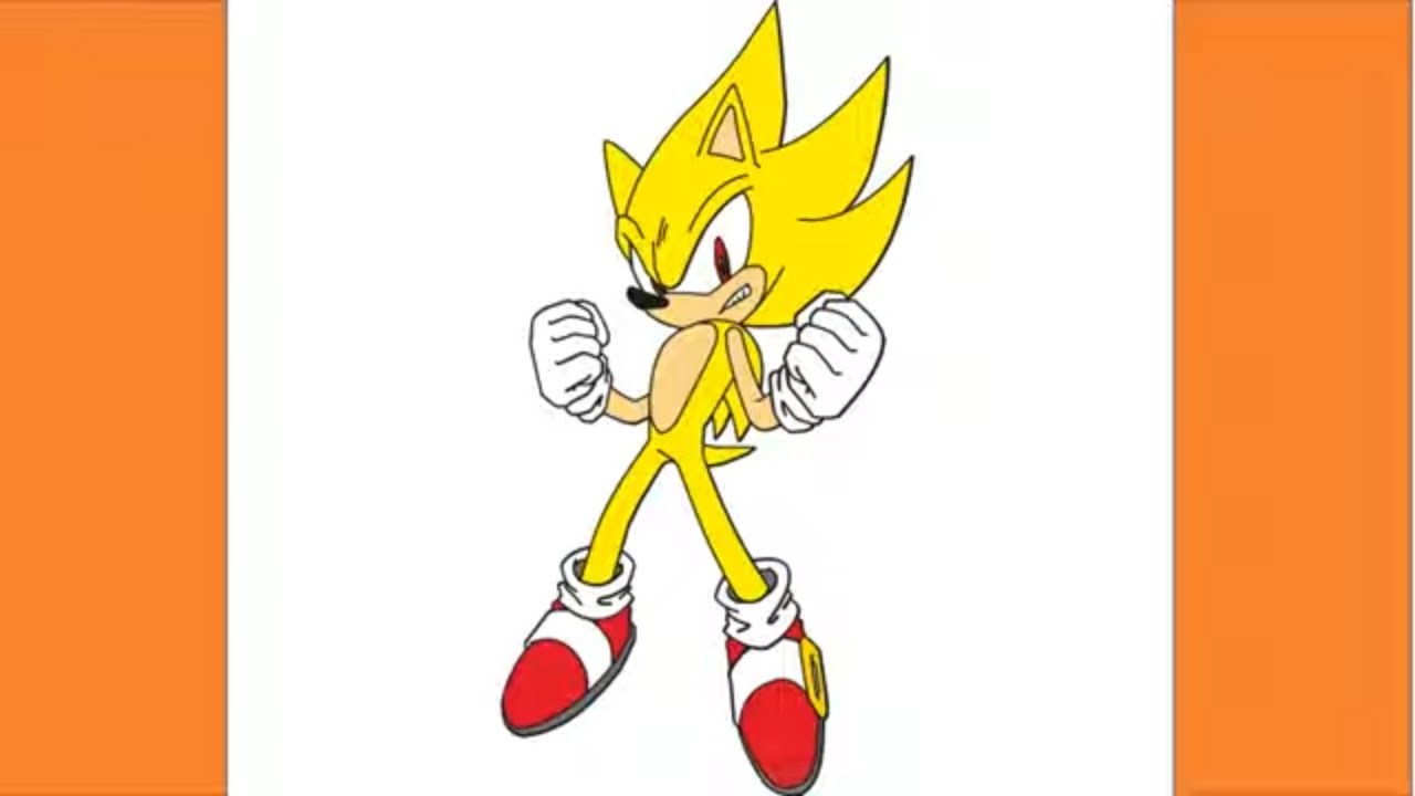 How to Draw Super Sonic | YouTube Studio Art Tutorial
