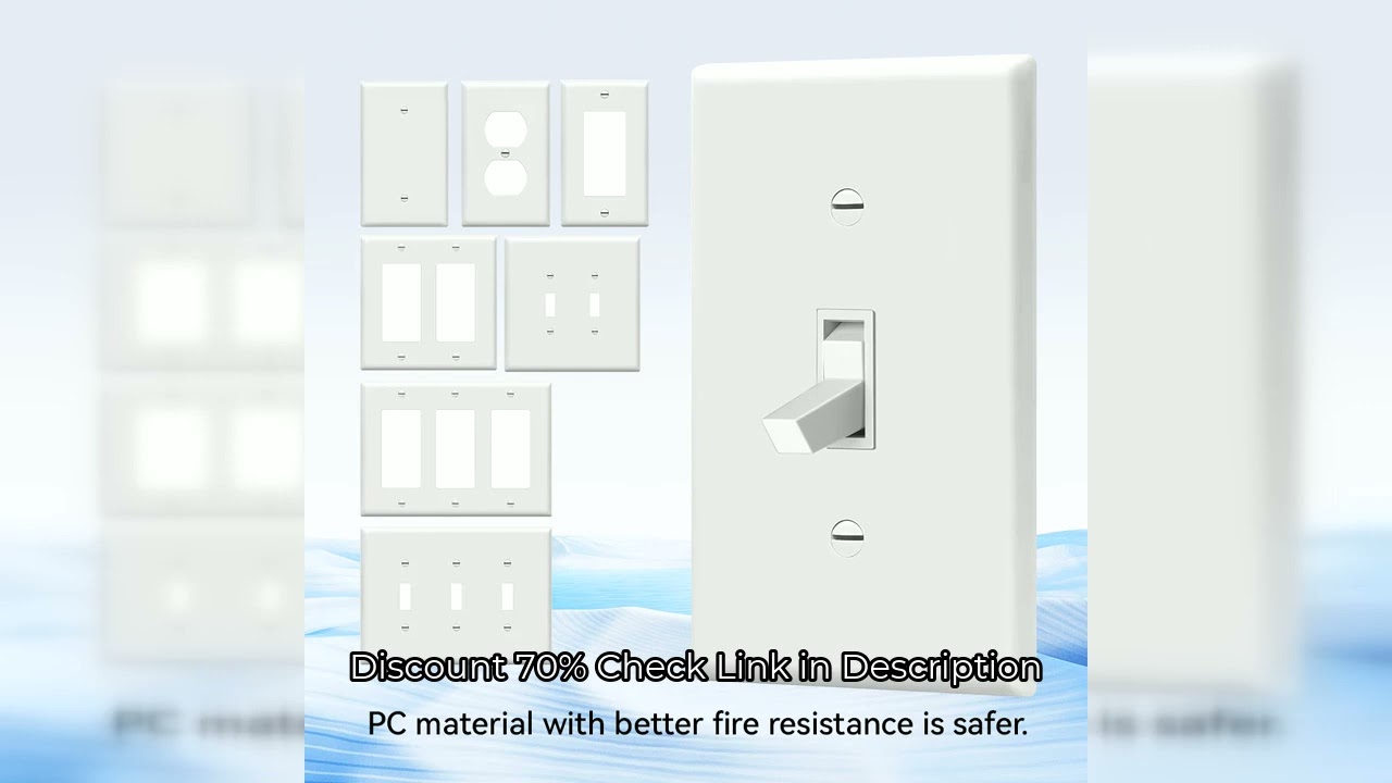 1 piece of wall panel light switch cover, various styles of PC wall panel light switch socket cover,