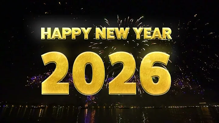 New Year Countdown Timer | 10 Seconds | #HappyNewYear 2026 With Sound Effects, Voice & Fireworks 4K