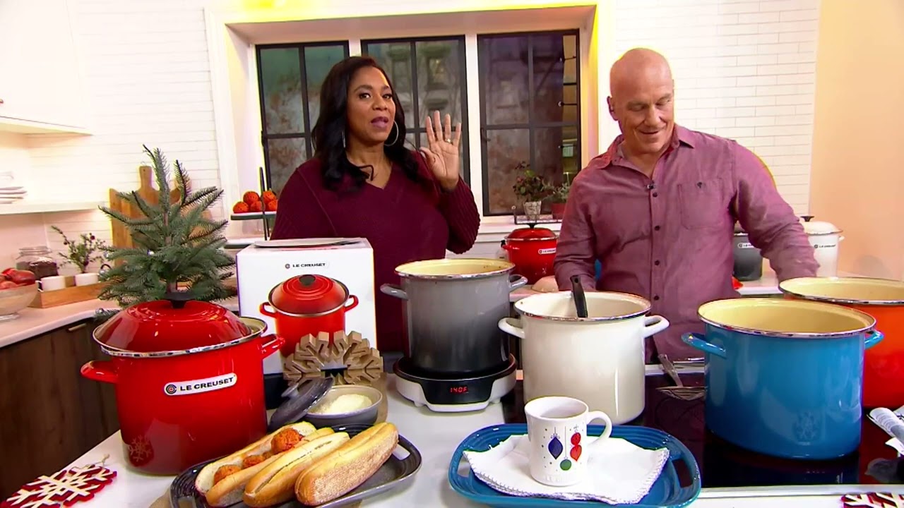 Le Creuset 10-qt Enamel on Steel Stockpot on QVC 