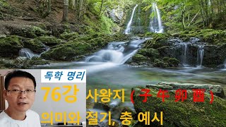 76강 - 사왕지 (子 午 卯 酉)  의미와 절기, 충 예시