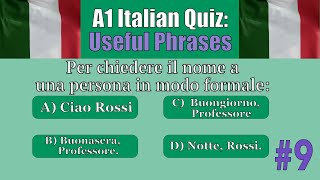 Italian Quiz: Useful Phrases ("How do you say...?") - Easy Italian A1 Test for Beginners #9