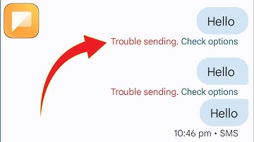 Trouble Sending Check Options Problem | Messages Trouble Sending Problem