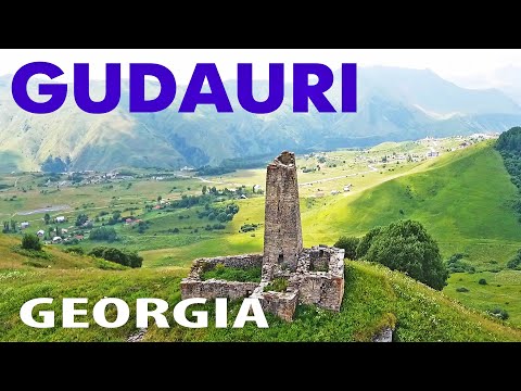 Село Гудаури - Грузия с высоты птичьего полета