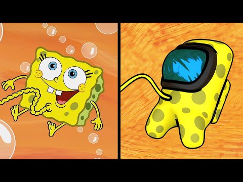 SpongeBob VS Among US: Fetus animation