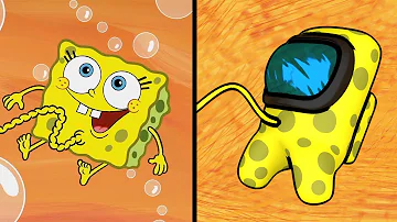 SpongeBob VS Among US: Fetus animation