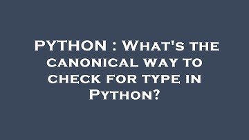 PYTHON : What
