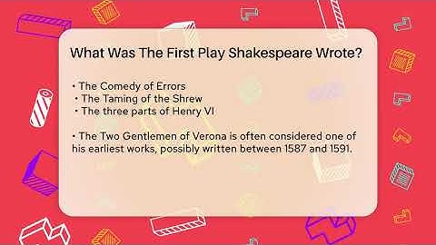 What Was The First Play Shakespeare Wrote? - Tales And Texts