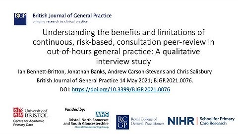 Benefits & limitations of continuous, risk-based, consultation peer-review in OOH general practice