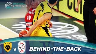 Ukic with a nice behind-the-back bounce pass!