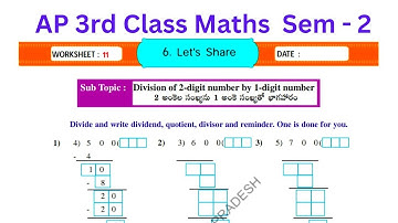 AP 3rd Class Maths Workbook Sem - 2 | Let