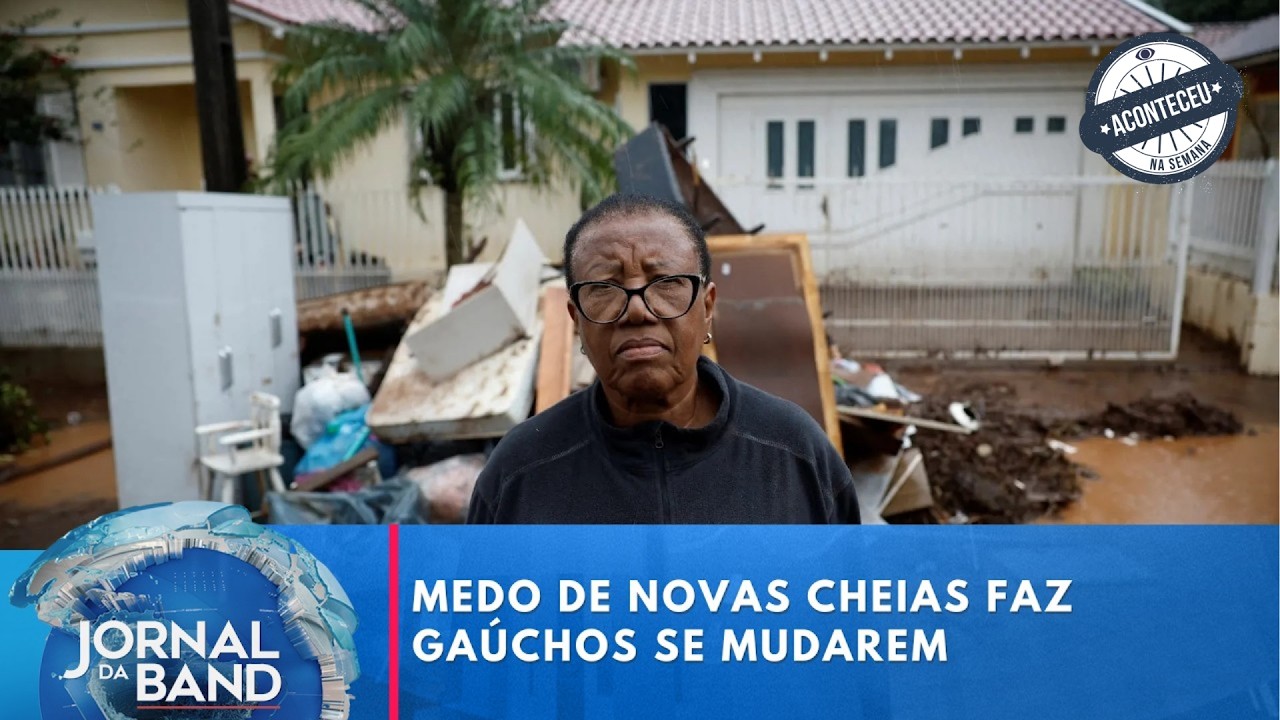 Enchentes fazem as pessoas se mudarem no Rio Grande do Sul | Jornal da Band | Aconteceu na Semana