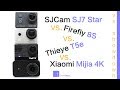 BUDGET REAL 4K SHOWDOWN - SJCam SJ7 Star || ThiEYE T5e || Firefly 8S || Xiaomi Mijia 4K