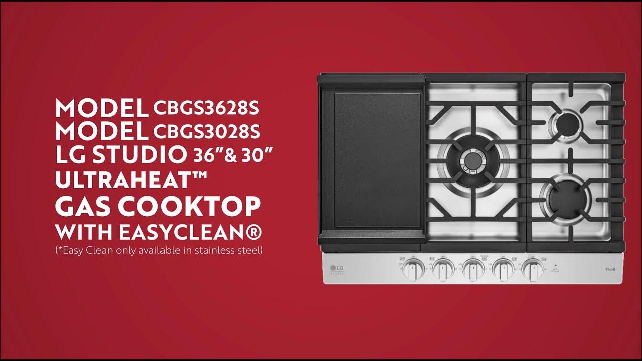 [LG Cooktops] LG Studio Ultraheat Gas Cooktop CBGS3628S Review YouTube