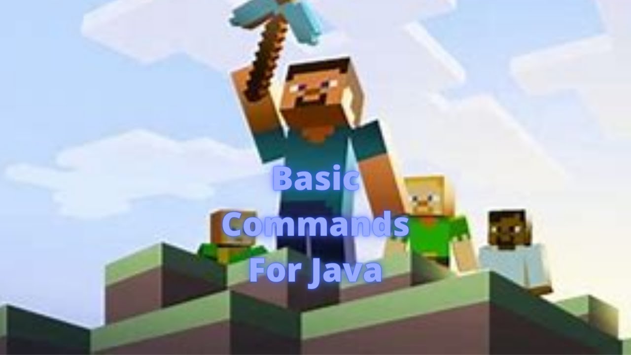 How to use basic Minecraft commands Java - YouTube