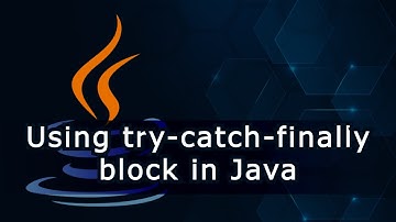 Using try-catch-finally block in Java