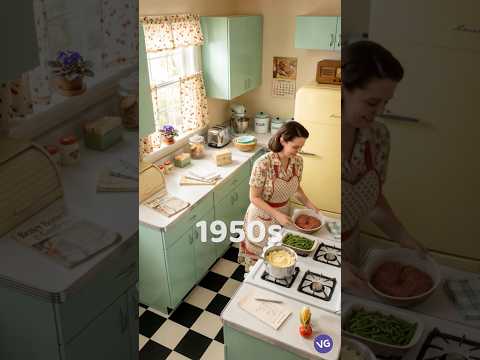 От кухни 50-х до минимализма 2020-х #кухня #интерьер