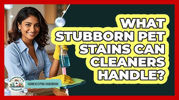 What Stubborn Pet Stains Can Cleaners Handle?